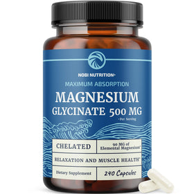 Nobi Nutrition Magnésium Glycinate 500mg capsules front view