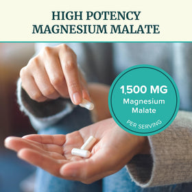 Nobi Nutrition Magnésium Malate 1500MG gélules avec mesure