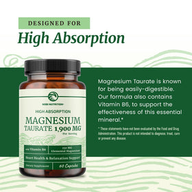 Nobi Nutrition Magnésium Taurate 1900MG vue arrière du produit