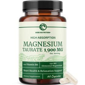 Nobi Nutrition Magnésium Taurate 1900MG vue avant du produit
