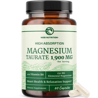 Nobi Nutrition Magnésium Taurate 1900MG vue avant du produit
