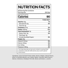 Noble Origins Poudre de Protéine de Boeuf 700g en préparation dans un shaker