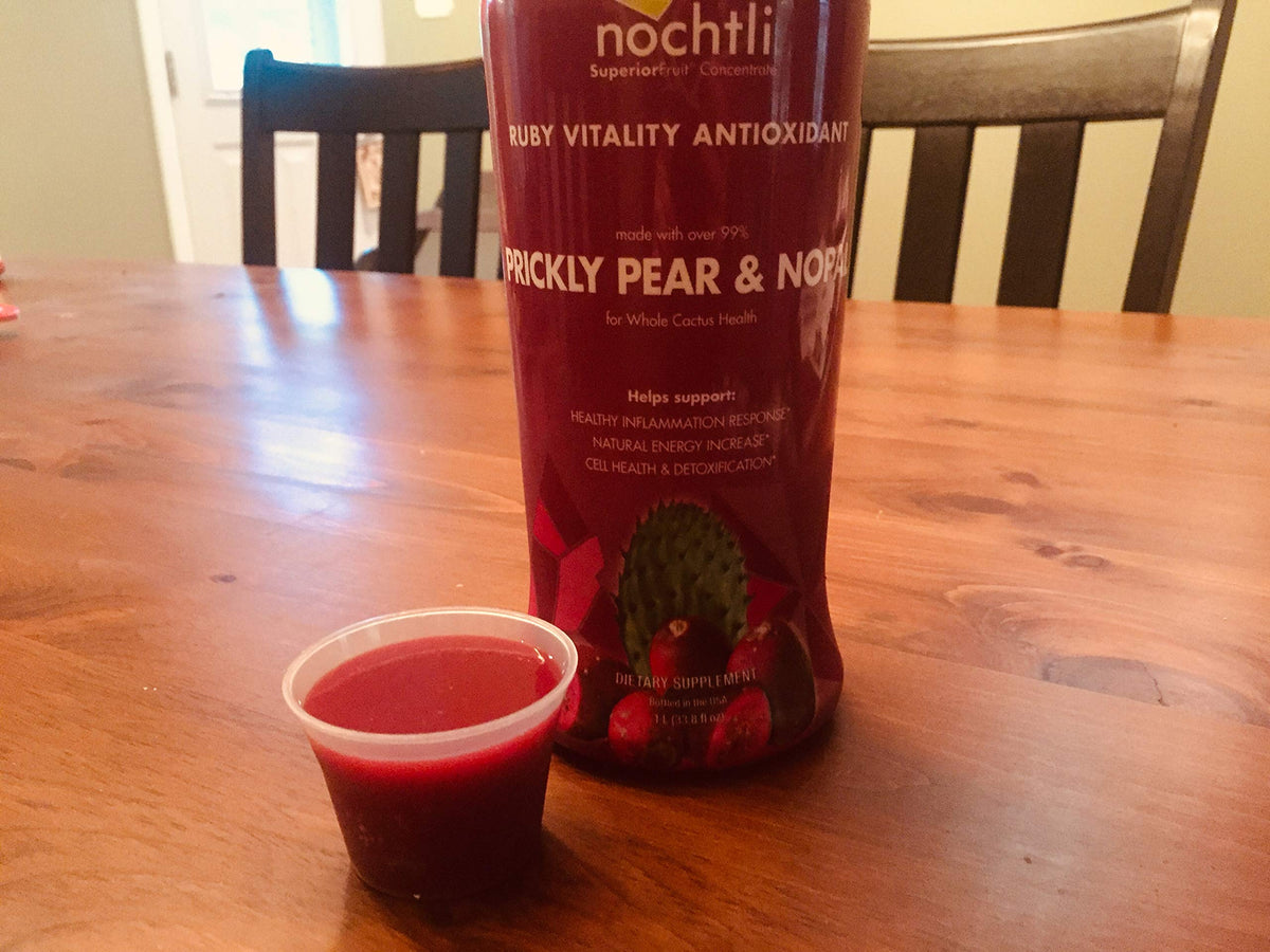 Nochtli Complément Alimentaire Antioxydant 1L sur une table de cuisine