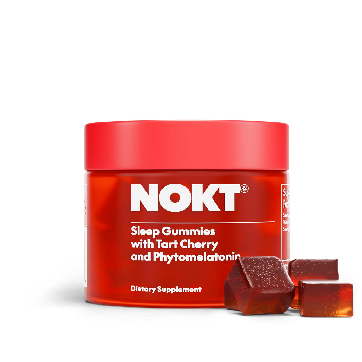 NOKT Gummies de sommeil cerise acidulée vue avant du produit