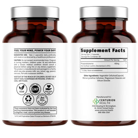 Nombre de gélules de Phosphatidylserine 400mg dans la boîte
