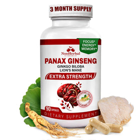 NooHerbal Nature Ginseng Panax 750mg capsules front view