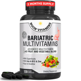 NOON VITAMINS Multivitamines Bariatriques 120 gélules liquides vue avant