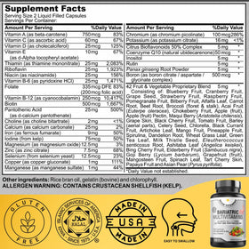 NOON VITAMINS Multivitamines Bariatriques gélules liquides avec super-aliments