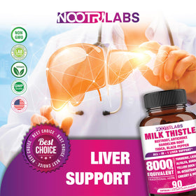 Nootrilabs Naturals avec des ingrédients naturels en arrière-plan