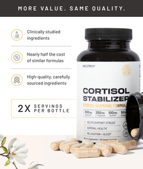 Nootrix Complément Alimentaire 300mg Ashwagandha vue de dos