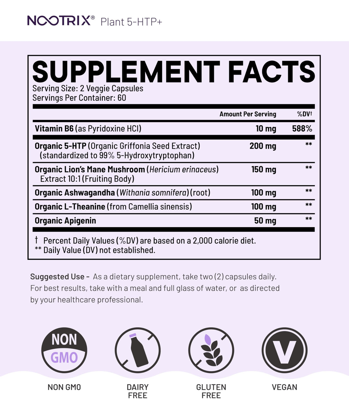 Nootrix Complément Alimentaire 5-HTP+ 200mg Sur une table