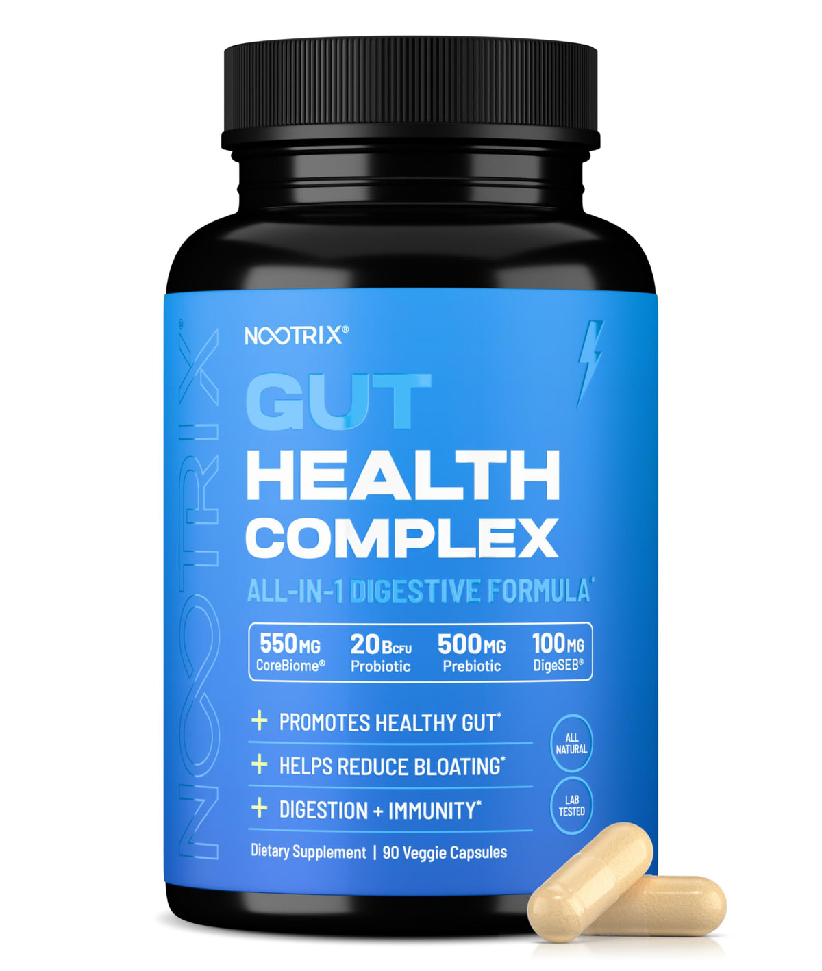 Nootrix complément alimentaire en capsules 90 unités, flacon ouvert