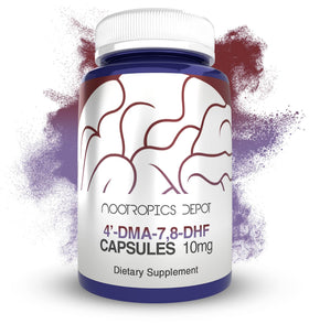 Nootropics Depot 4'-DMA-7,8-DHF 10mg capsules front view