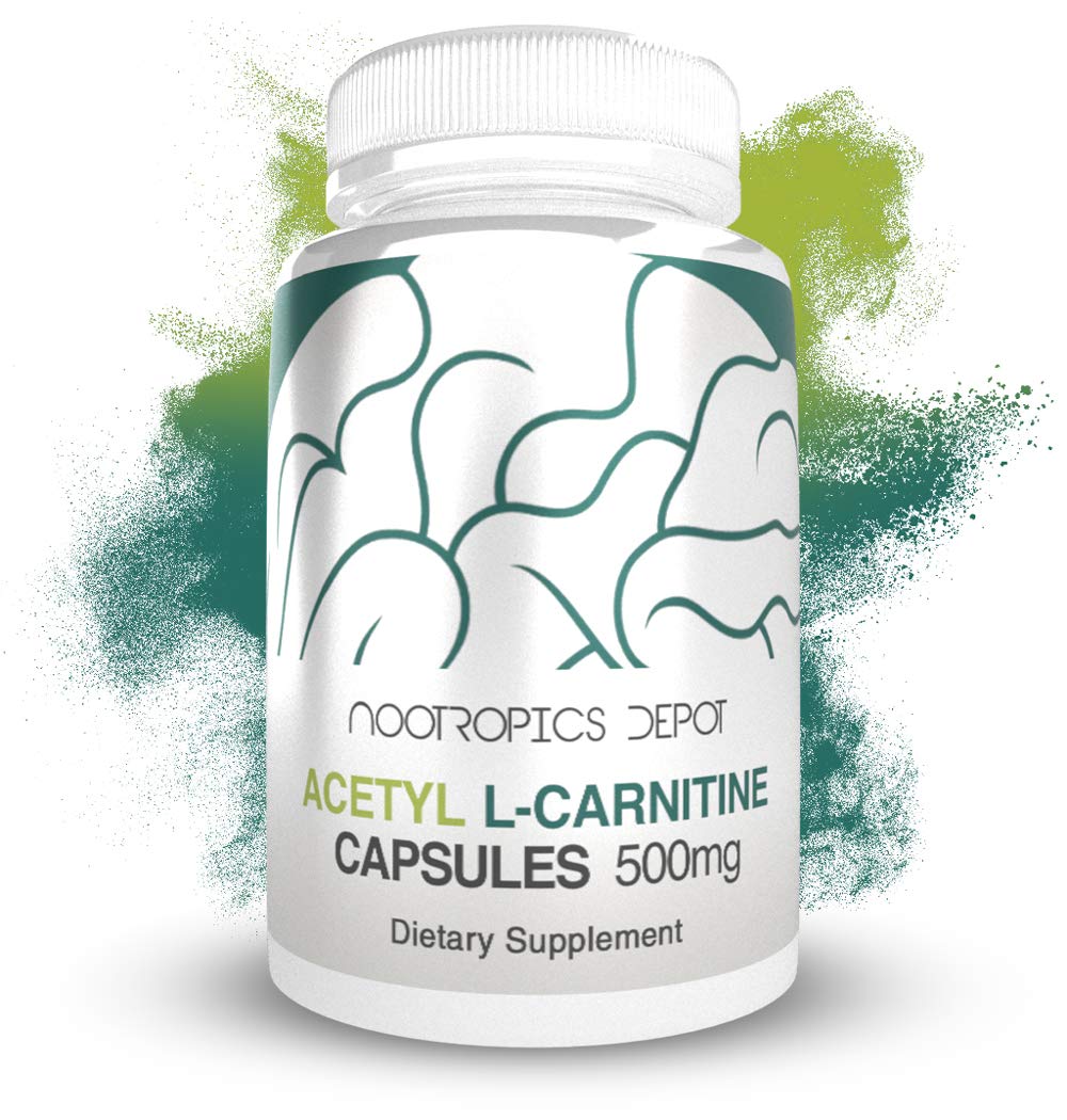 Nootropics Depot Acétyl L-Carnitine 500mg capsules close-up