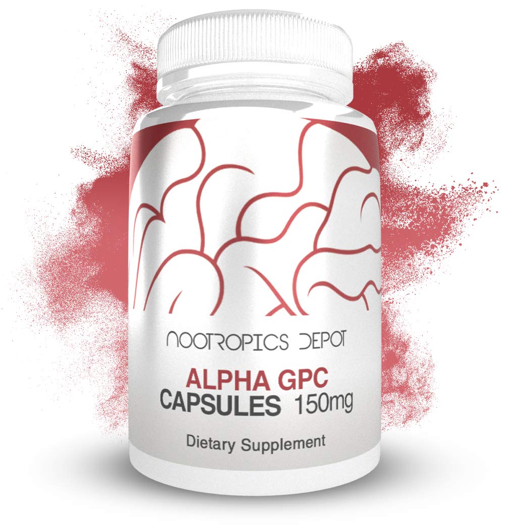 Nootropics Depot Alpha GPC Capsules 150mg côté de la boîte