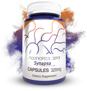 Nootropics Depot Bacopa Monnieri Capsules 320mg, vue avant de l'emballage