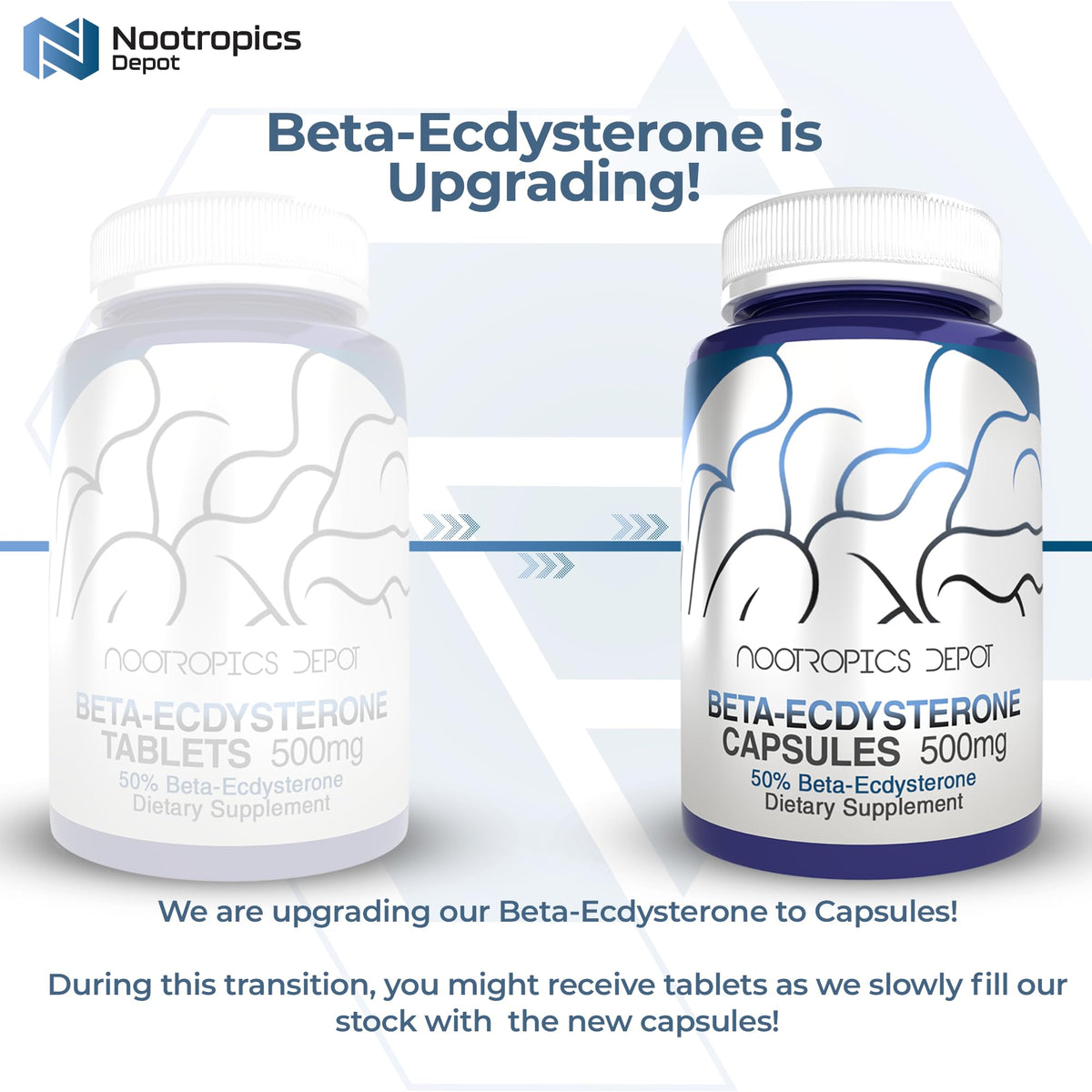 Nootropics Depot Beta Ecdysterone bottle side view