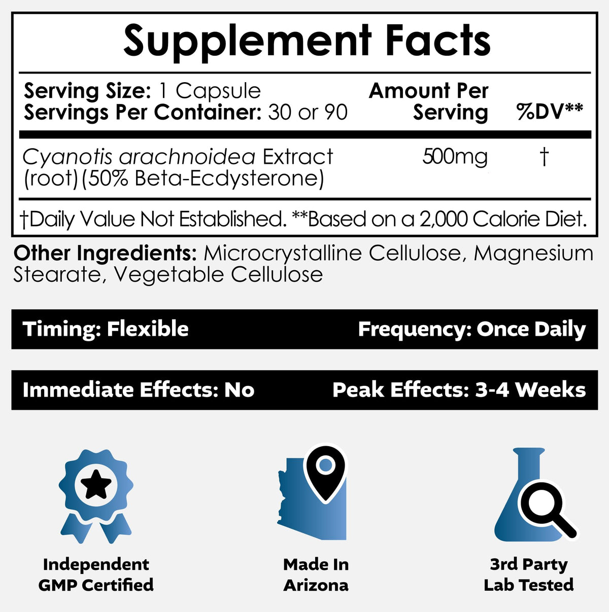 Nootropics Depot Beta Ecdysterone packaging details