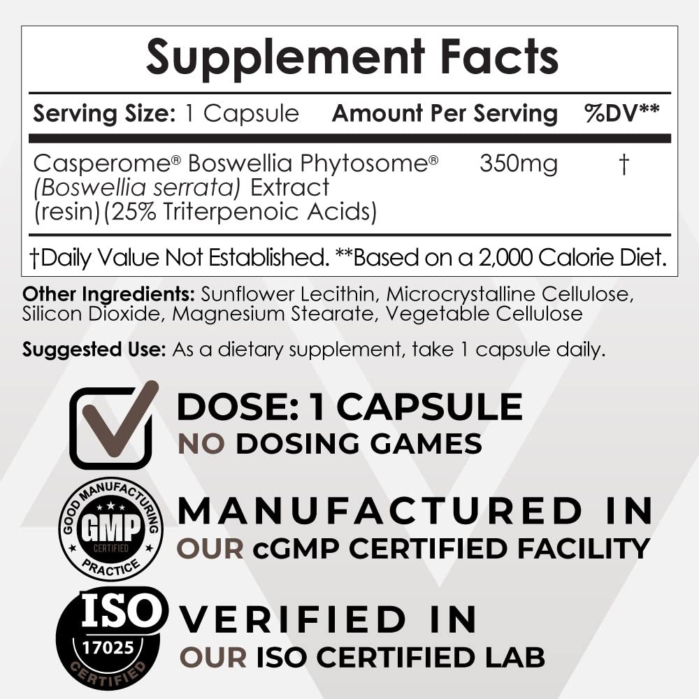 Nootropics Depot Boswellia Phytosome packaging side view