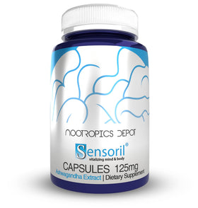 Nootropics Depot Capsules Ashwagandha Sensoril 125mg devant
