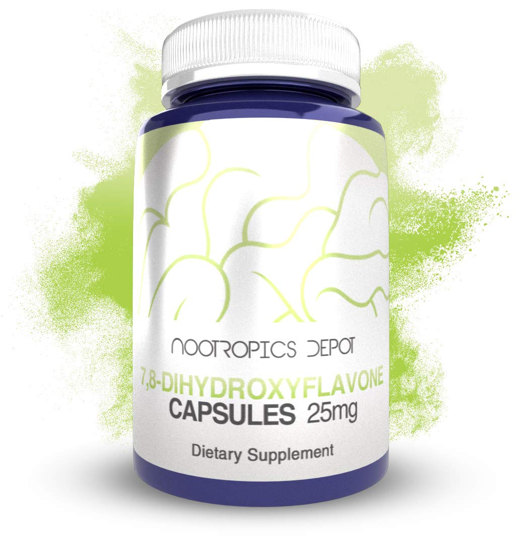 Nootropics Depot capsules de 7,8-Dihydroxyflavone 25mg flacon avant