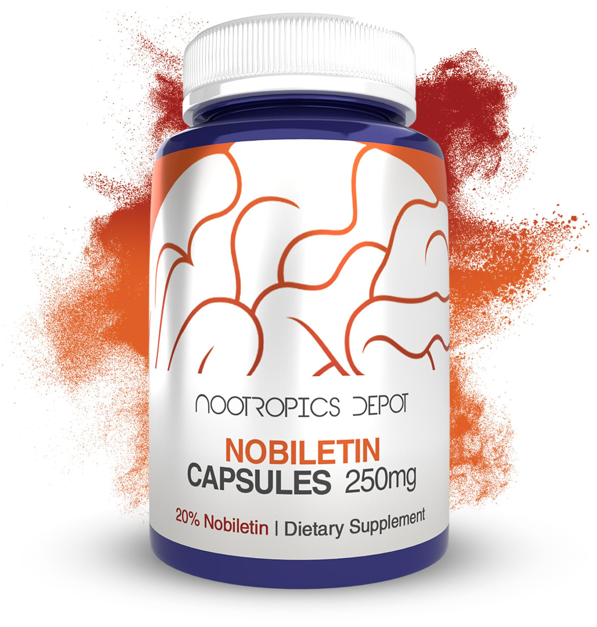 Nootropics Depot Capsules Nobiletin 250mg 30 Comptes emballage avant