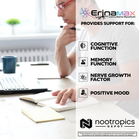 Nootropics Depot Erinamax packaging details