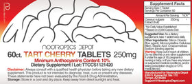 Nootropics Depot Extrait de Cerise Acide 250mg 60 Comprimés - emballage
