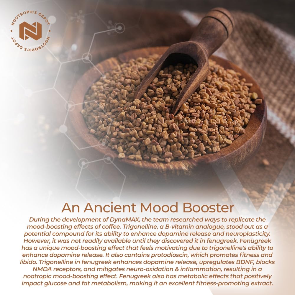 Nootropics Depot Extrait de Fenugrec Capsules 500mg étiquette