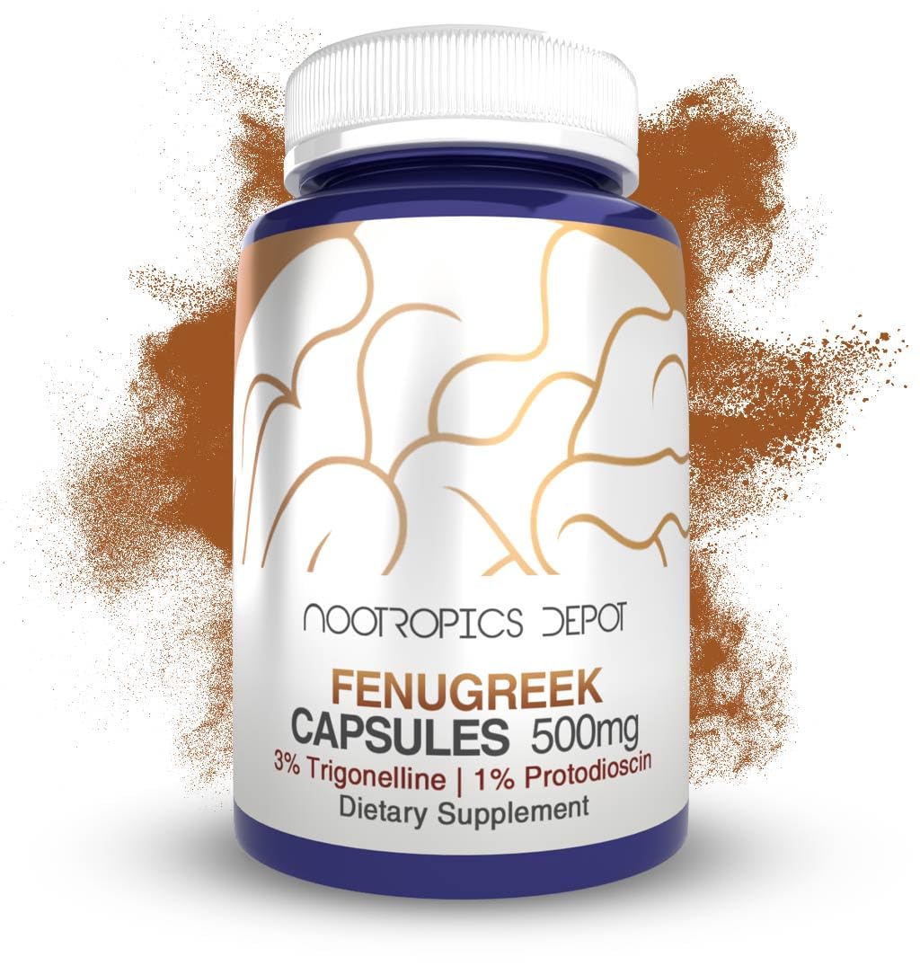 Nootropics Depot Extrait de Fenugrec Capsules 500mg vue de face