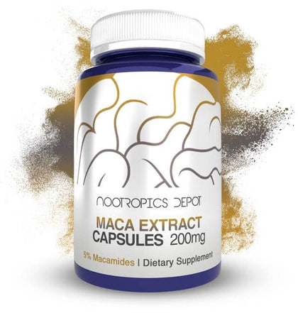 Nootropics Depot Extrait de Racine de Maca 60 capsules vue de face