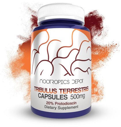 Nootropics Depot Extrait de Tribulus 500mg gélules avant de l'ouvrir