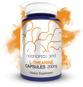 Nootropics Depot L-Théanine 200mg capsules front view
