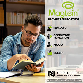 Nootropics Depot Magtein capsules avec étiquette visible