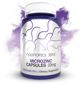 Nootropics Depot MicroZinc Capsules 20mg boîte avant