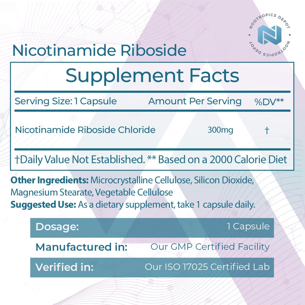 Nootropics Depot Nicotinamide Riboside dans une main