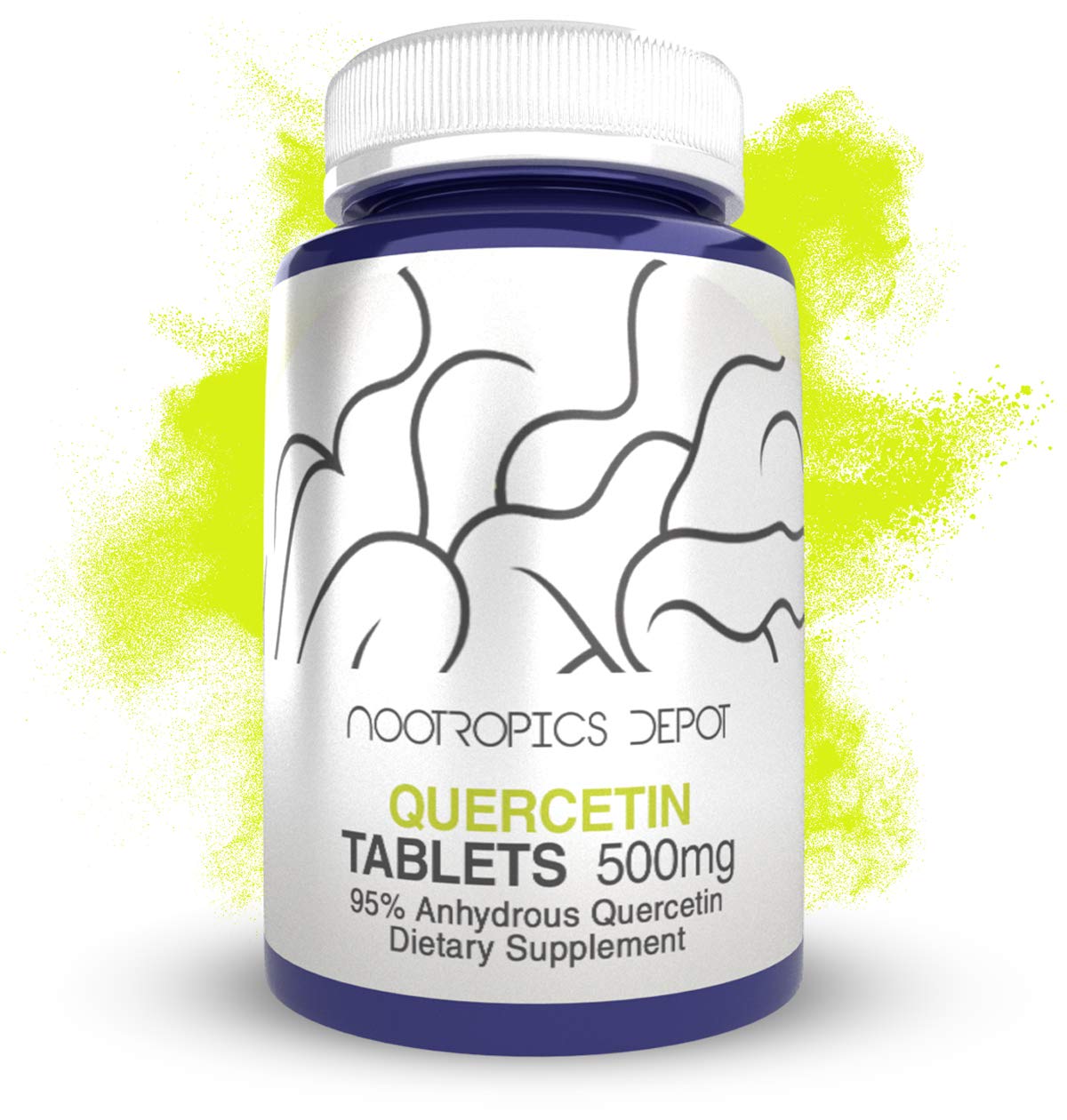 Nootropics Depot Quercetine 500mg 60 comprimés vue de face