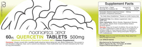 Nootropics Depot Quercetine 500mg comprimés dans l'emballage