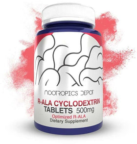 Nootropics Depot R-ALA Cyclodextrin Complex Capsules 500mg front view