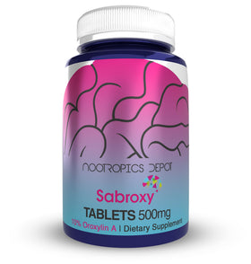 Nootropics Depot Sabroxy® comprimés 500mg, boîte vue de face