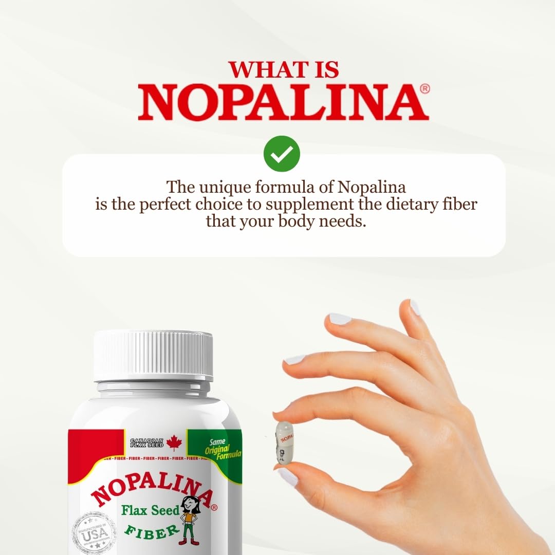 Nopalina Capsules sur fond blanc