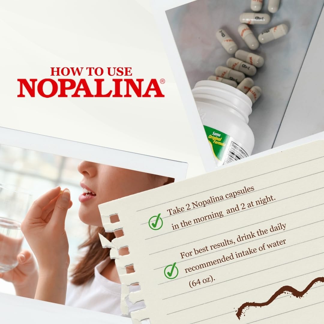 Nopalina Complément Alimentaire 240 Capsules sur une table
