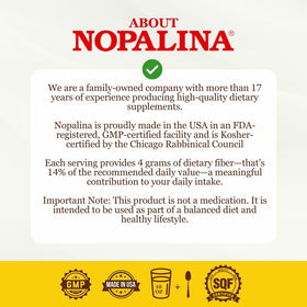 Nopalina Formule de Fibres Ananas en sachet avec étiquettes de certification