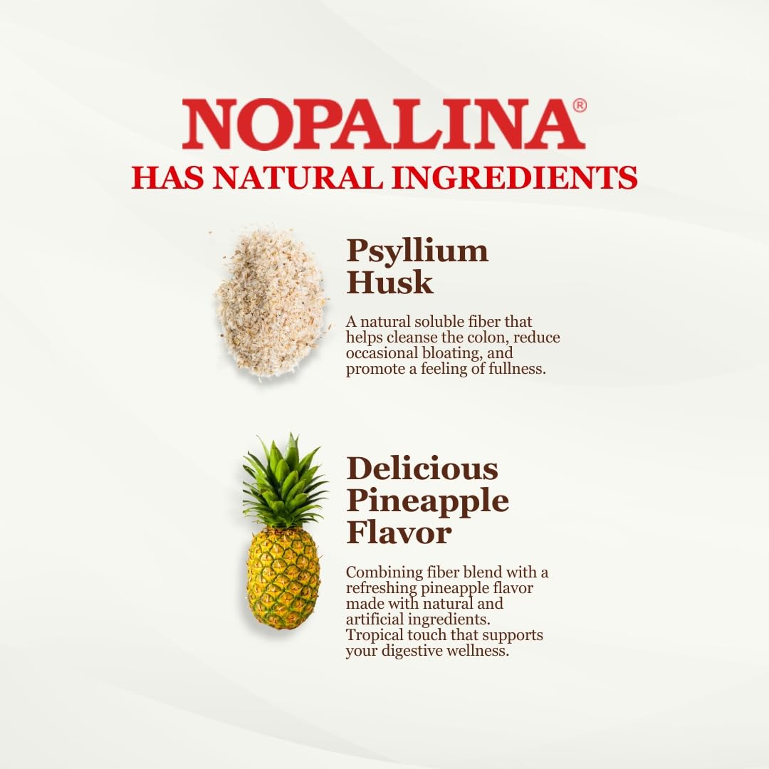 Nopalina Formule de Fibres Ananas sur une table avec une cuillère