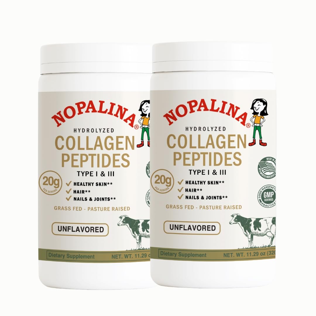 Nopalina Poudre de Collagène Hydrolysé Type I & III 320g vue avant