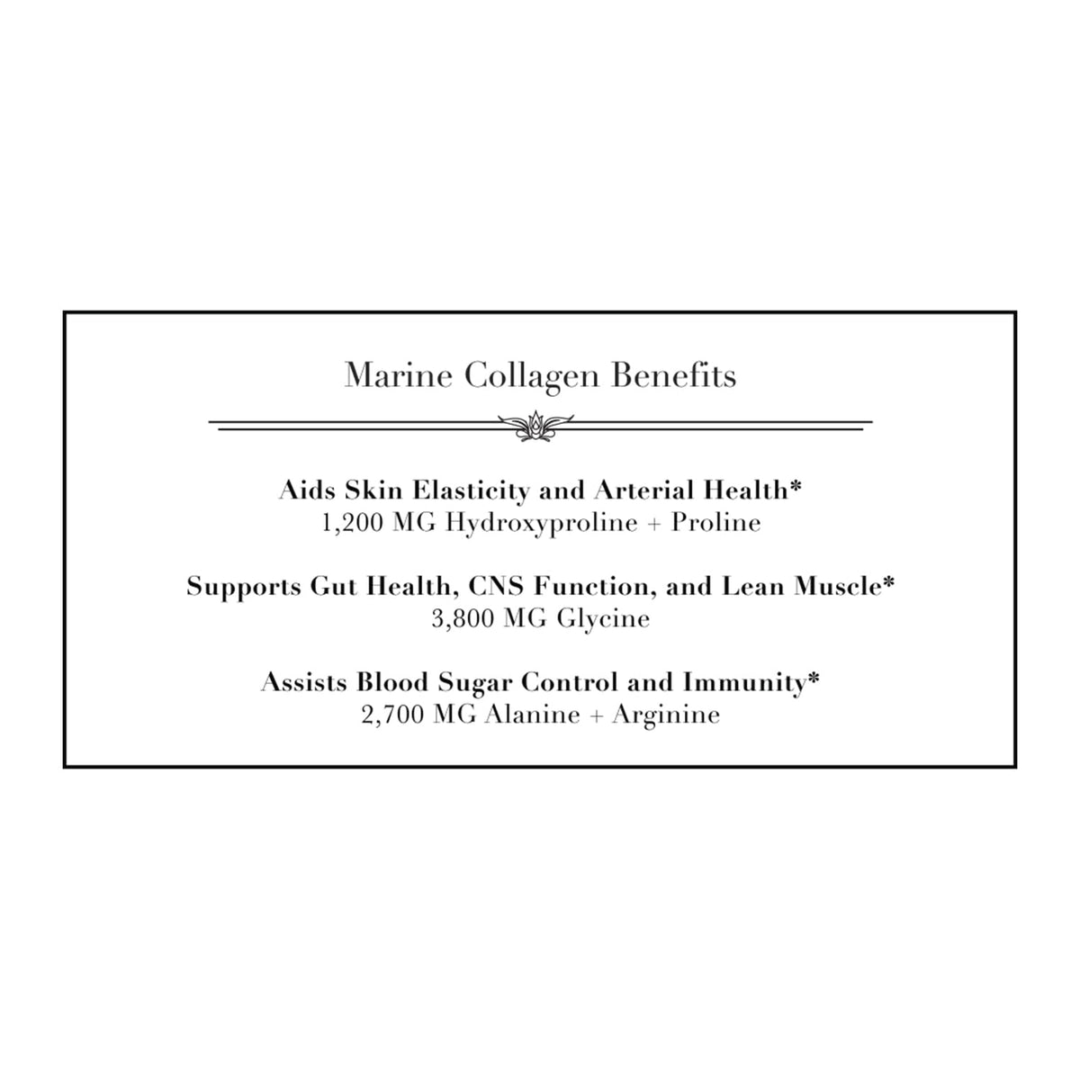NorCal Organic Collagène Marin 358g nutritional information