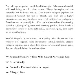 NorCal Organic Collagène Marin 358g serving suggestion in a drink