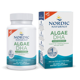 Nordic Naturals Algae DHA 500mg gélules végétariennes vue avant
