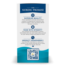 Nordic Naturals Algae Omega 715mg arrière de la boîte