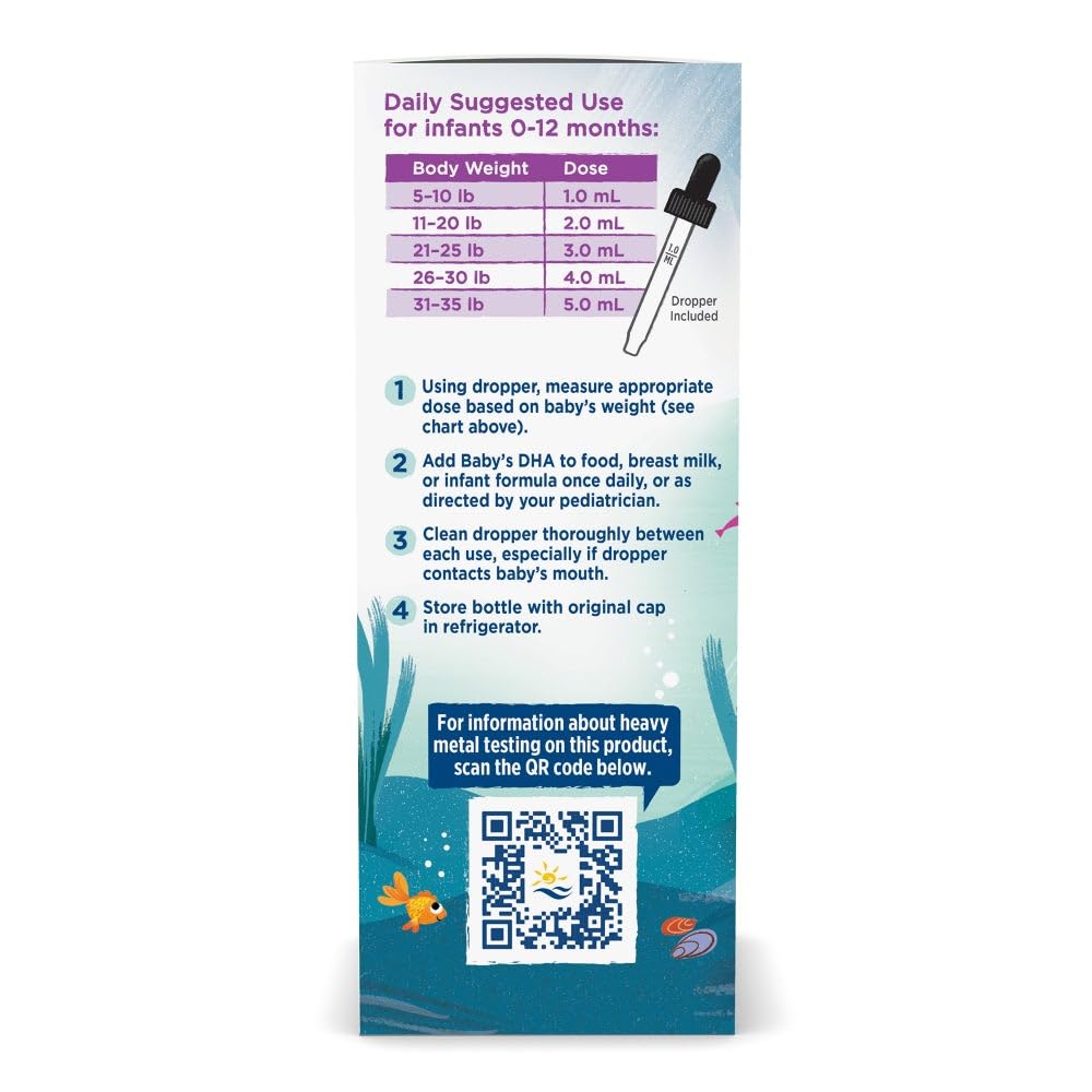 Nordic Naturals Baby’s DHA 1050 mg Omega-3 côté droit